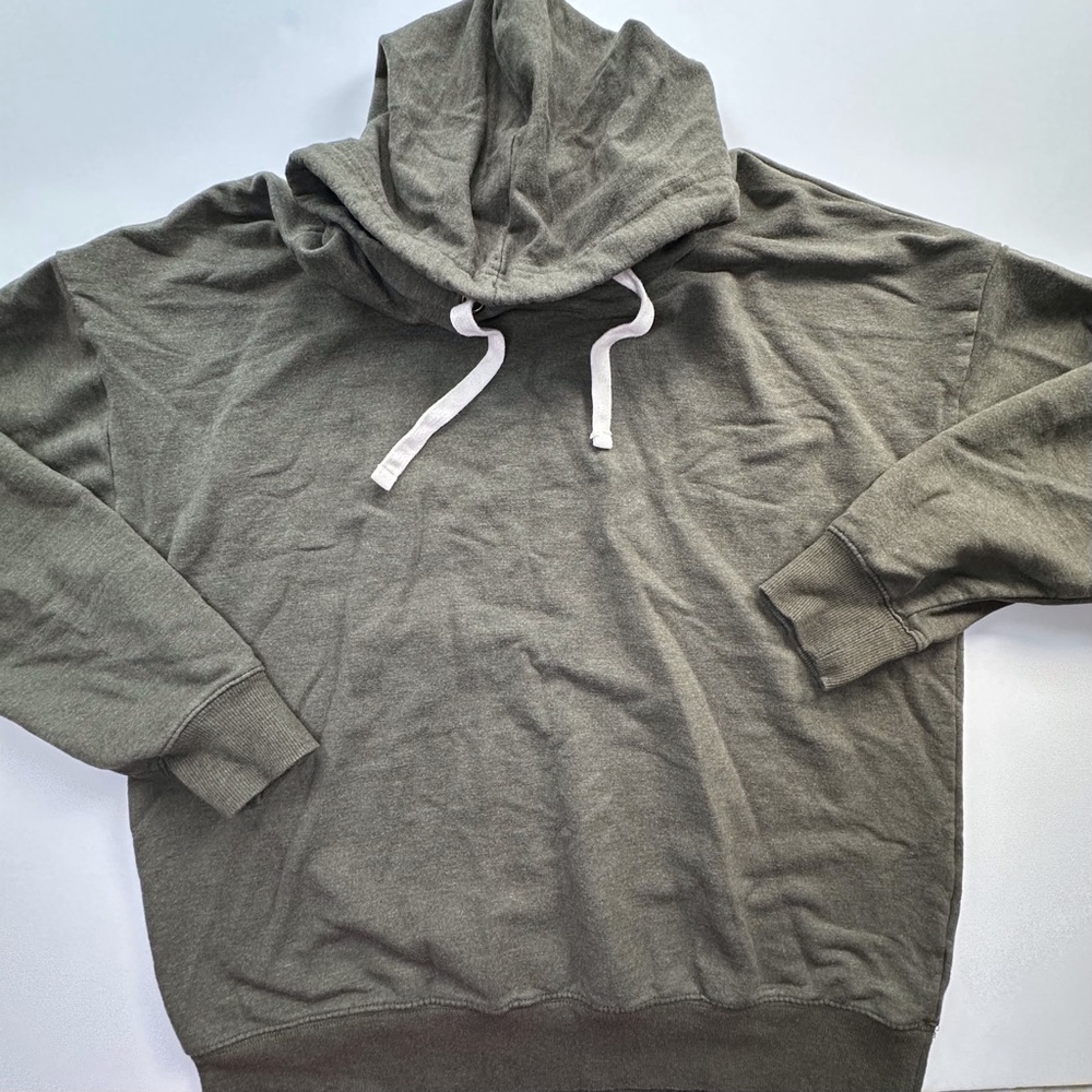 Buffalo David Bitton olive green long sleeve pullover hoodie women’s large